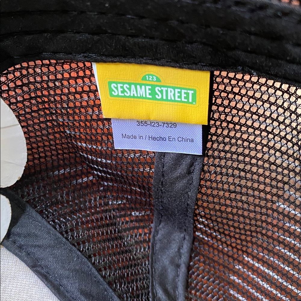 SESAME STREET Big Bird Hat Foam Adjustable Blue Black Mesh Adult OS - Picture 7 of 9